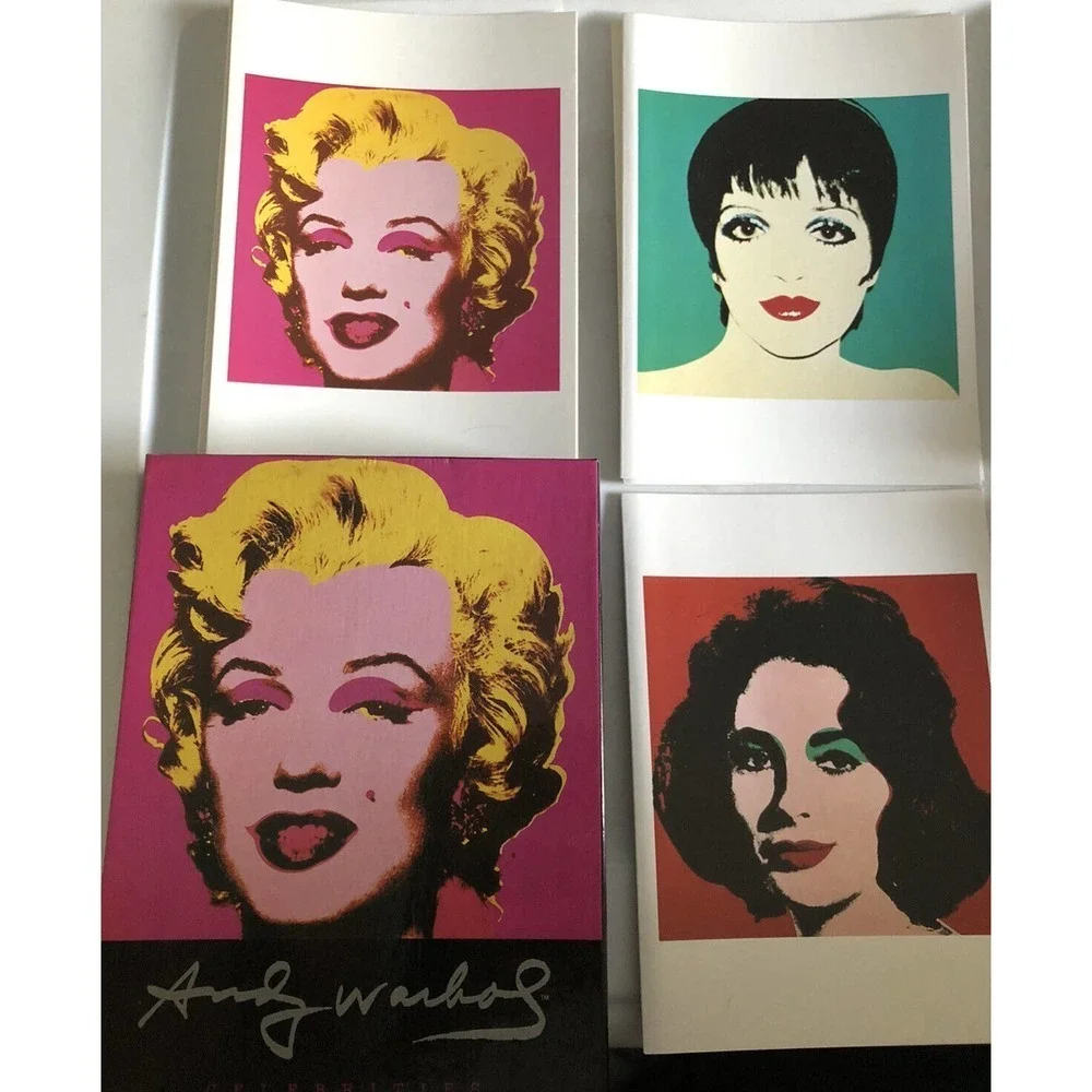 1990 Andy Warhol Celebrities 7 Out Of 10 Note Cards & Envelopes Original Box